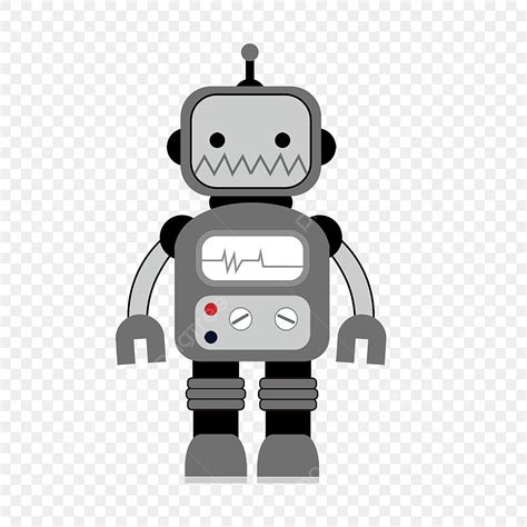 Cartoon Robots Clipart Vector Cartoon Gray Robot Clipart Robot