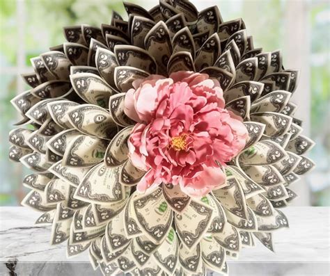 Real Money Bouquet Cash Flower Arrangement For A Special Etsy