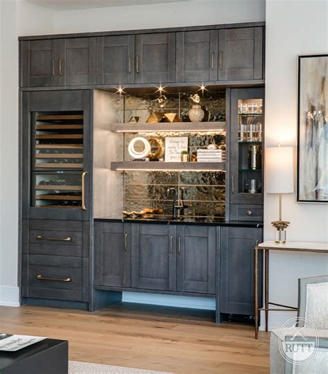 Sophisticated Luxury Wet Bar Rutt Quality Cabinetry