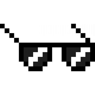 Sticker telegram, thug life glasses png. Thug Life Pixel Shades transparent PNG - StickPNG