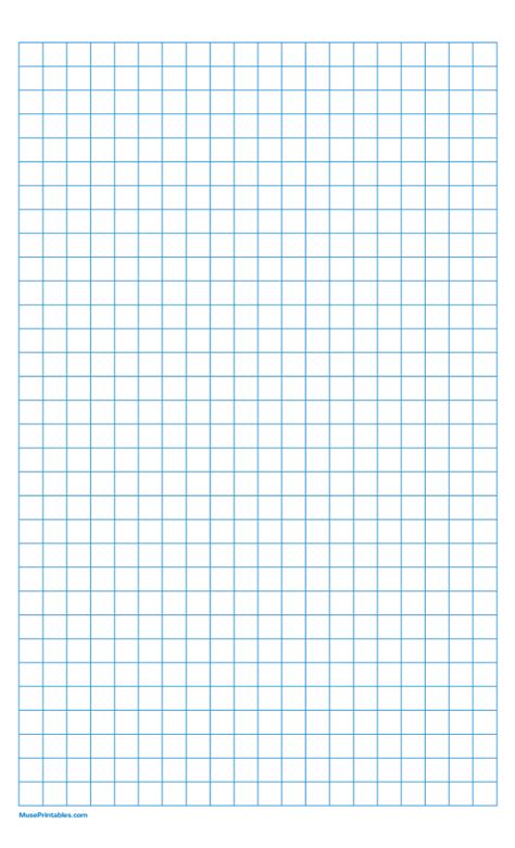 Printable 1 Cm Blue Graph Paper For Legal Paper