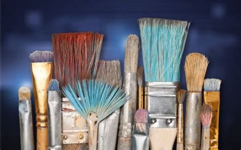Row Of Artist Paint Brushes Stock Photo By ©billiondigital 118617988