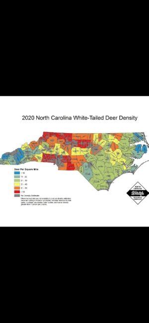 North Carolina Deer Density Map The Deer Hunting