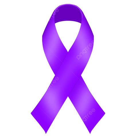 Purple Ribbon Pancreatic Cancer Testicular Cancer Add Png