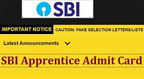 You can download the admit card from the official website of sbi or directly from the link provided in the article above. SBI Apprentice Admit Card 2021 Exam Date, Download Hall ...