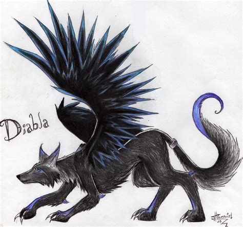 Demon Wolf Diabla By Talonclawfange On Deviantart