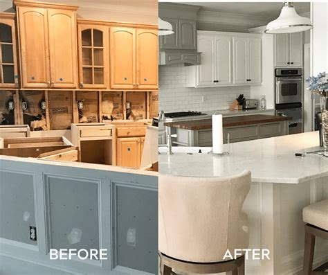 Refacing Kitchen Cabinets Before And After Photos Things In The Kitchen
