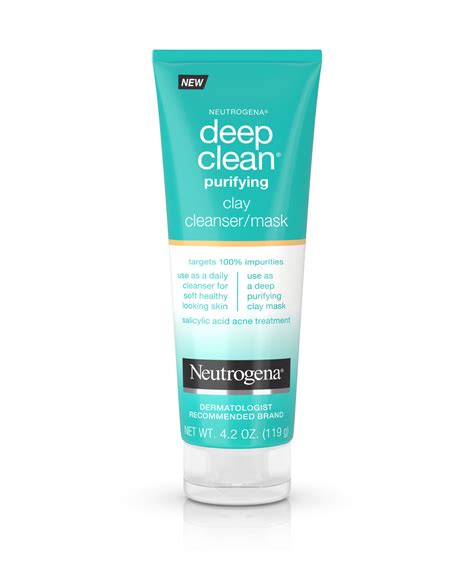 Deep Clean Purifying Clay Face Mask And Cleanser Neutrogena