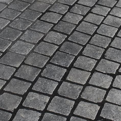 Black Limestone Cobble Setts 100 X 100 X 50 Paving Slabs Uk