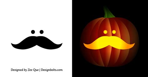 Free Simple And Easy Pumpkin Carving Stencils Patterns For