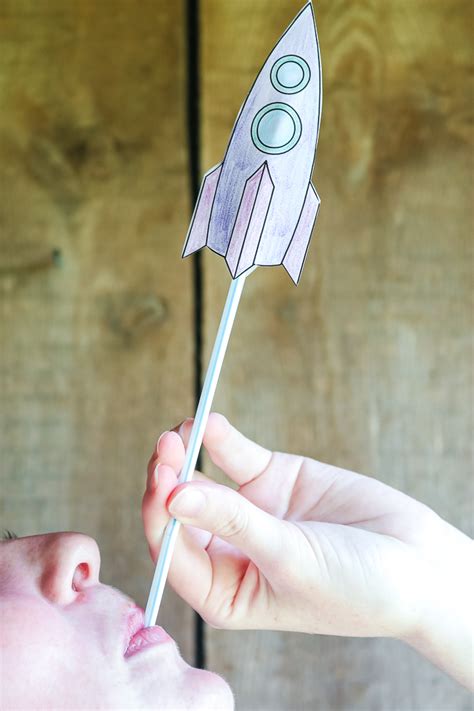Straw Rockets Make Your Own With A Free Printable Angie Holden The