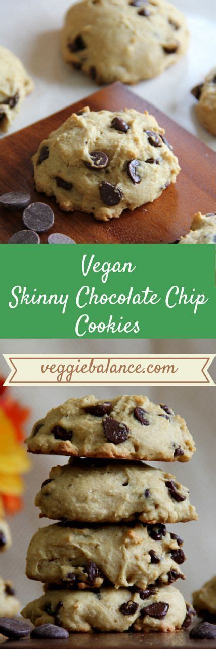 Makes irresistible chewy and crispy cookies! Skinny Chocolate Chip Cookies | Healthy, Low-Sugar, No oil ...