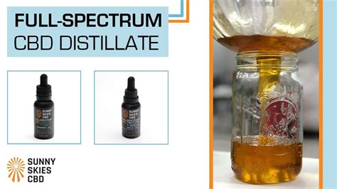 full spectrum cbd distillate after a single pass through the molecular distillation process