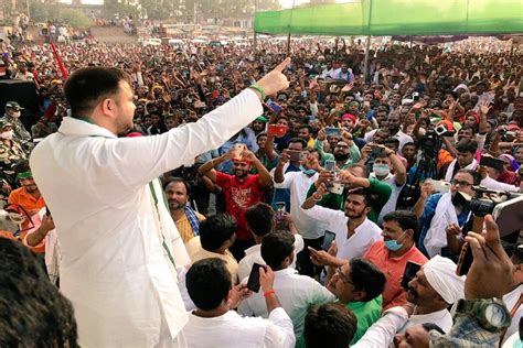 Bihar Assembly Election 2020 Massive Crowd In Rally Of Rjd Leader