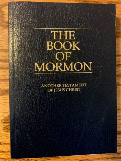 Le Livre De Mormon Par Joseph Smith 1981 Mormonisme Saints Des Derniers