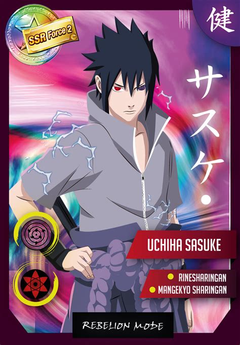 Artstation Card Of Sasuke Naruto Vector Art 2021