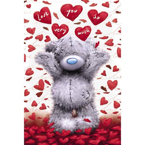 Tatty Teddy Shower Of Hearts Me To You Bear Valentines Day Card