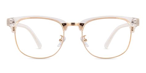 Ares Beautiful Clear Gold Frame Eyeglasses Zinff Optical