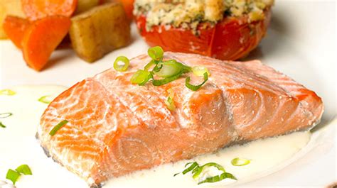 Baked Salmon Fillets With Sherry Ginger Cream Sauce