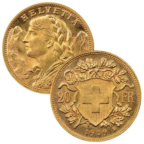 20 Swiss Gold Franc Gold Coins For Sale Beautiful European Coins