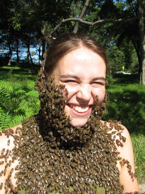 how to make a bee beard bee keeping bee beard