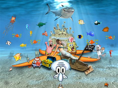 Spongebob squarepants run yellow hd, cartoon/comic. Spongebob Squarepants Background - WallpaperSafari