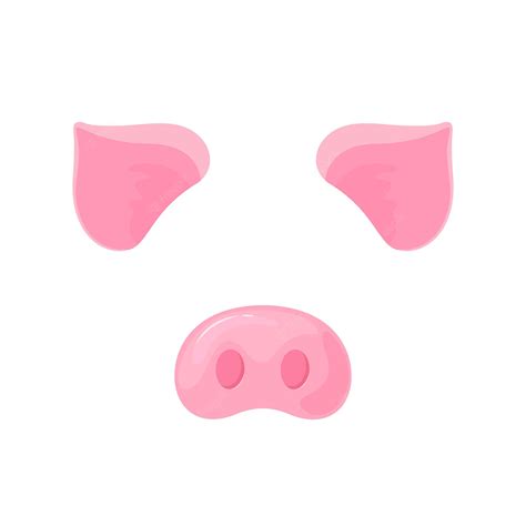 Premium Vector Pigs Snout And Ears Carnival Mask For The New Year