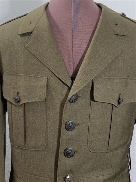 Vintage Us Marine Corps E8 Master Sergeant Service Dress Uniform Jacket