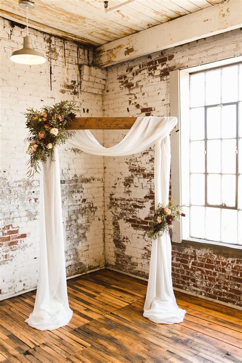 Wedding Altar Wedding Arbor Wedding Arch Autumn Fall Drape Flowers