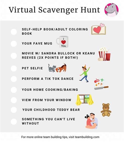 Virtual Scavenger Hunt Ideas And Sample Lists