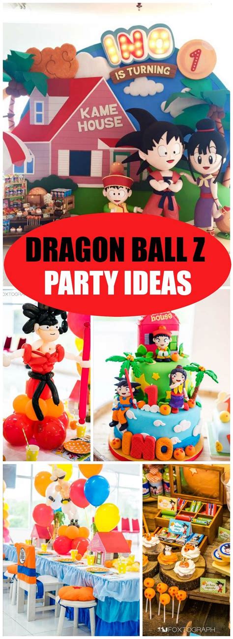 Our backdrops and bunting or personalised banners can really add that personal touch to make your celebration extra special. What an awesome Dragon Ball Z birthday party! See more ...