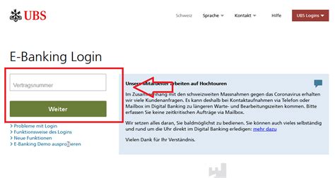 Our service and commitment to you remain. UBS Schweiz E-Banking login | UBS Schweiz