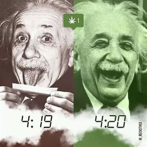 Albert Einstein Smoking Weed