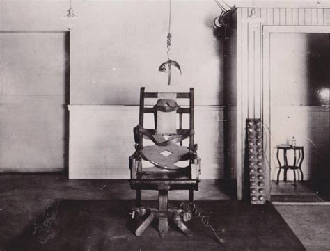 The Original And First Electric Chair That Was Used To Execute A