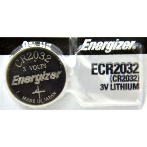 Energizer Ecr2032 Lithium 3 Volt Coin Cell Battery