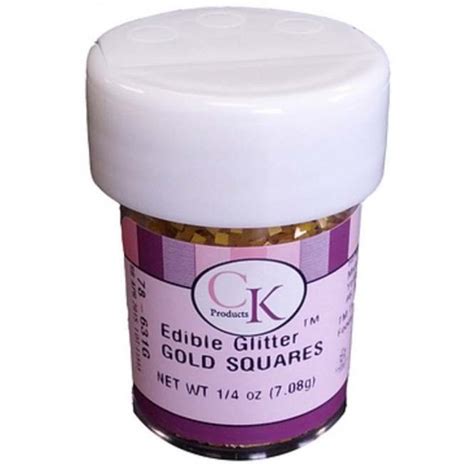 Ck Products Gold Square 100 Edible Glitter 708g From Only £506