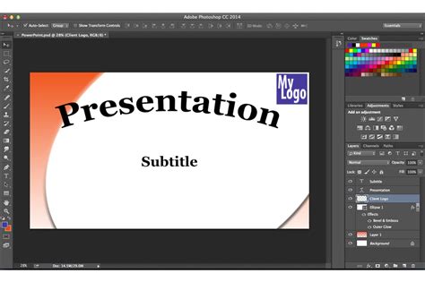 How Do I Create A Powerpoint Slide In Photoshop With Images