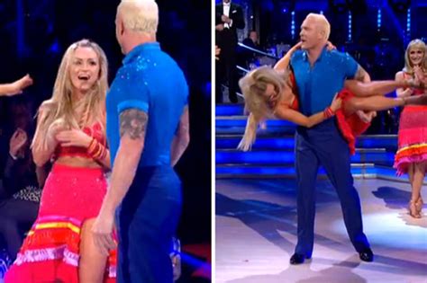 Strictly Come Dancing Ola Jordan Boobs Pop Out In On Stage Slip