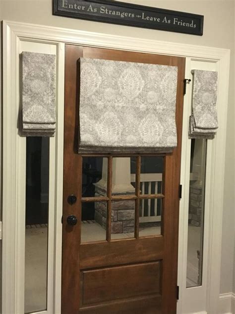 Custom Made Flat Front Roman Shade Window Treatments for Your Front