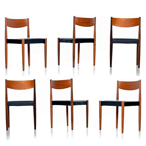 (3) vintage mid century kurt ostervig danish teak dining chairs ( abp69 ) $2200. Mid Century Danish Modern Rosewood And Teak Dining Chairs