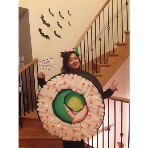 I'm not sure who's more in love with this costume, myself or between little william's incredible hot air ballon attire and audrey's sushi costume, i just. DIY Sushi Costume | Diy sushi, Diy halloween costumes ...