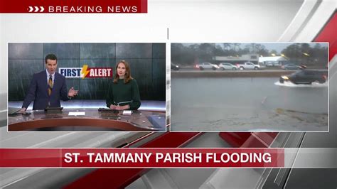 Widespread street flooding reported in St. Tammany Parish - YouTube
