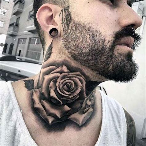 125 Best Neck Tattoos For Men Cool Ideas Designs 2022 Guide Rose