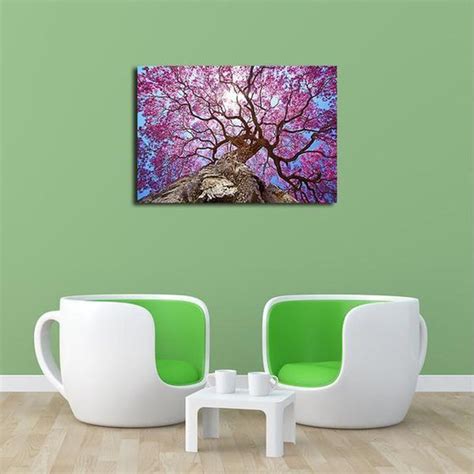 Tall Cherry Blossom Tree Canvas Wall Art Nature Canvas Prints