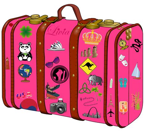 Travel Suitcase Clipart Free Download On Clipartmag