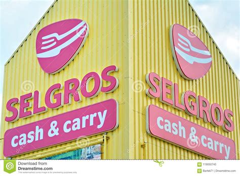 Sign Selgros Company Signboard Selgros Editorial Image Image Of