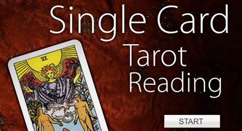 Free One Card Tarot Reading Your Single Card Tarot Reading
