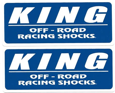 King Shocks Racing Decals Stickers 5 12 Inches Long Size