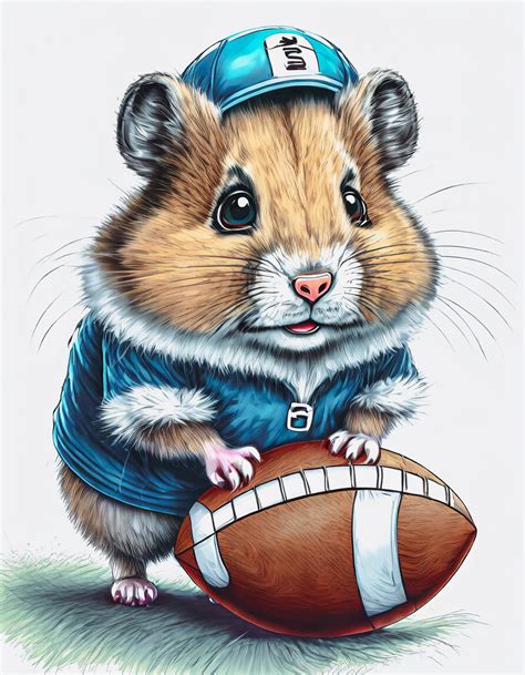 Hamster Digital Drawing Football Free Stock Photo Public Domain Pictures