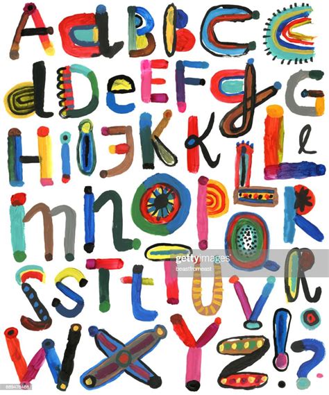 Set Of Hand Drawn Alphabet Letters High Res Vector Graphic Getty Images